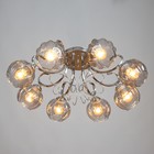 Люстра "Эшли" 8х40Вт Е27 Хром 67х67х22см - фото 24632247