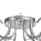 Люстра "Эшли" 8х40Вт Е27 Хром 67х67х22см - фото 24632250