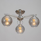 Люстра "Эйприл" 3х40Вт Е27 Хром 51х51х24см - фото 24654374