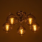 Люстра "Эйприл" 5х40Вт Е27 Хром 51х51х24см - фото 24654385