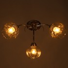 Люстра "Челси" 3х40Вт Е27 Хром 53х53х20см - фото 24654394