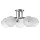 Люстра "Селена" 5х40Вт Е27 Хром 52х52х21см - фото 24632310