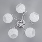 Люстра "Селена" 5х40Вт Е27 Хром 52х52х21см - фото 24632311