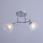 Люстра "Нора" 2х60Вт Е27 Хром 50х22х26см - фото 24632317