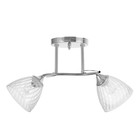 Люстра "Нора" 2х60Вт Е27 Хром 50х22х26см - фото 24632320