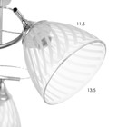 Люстра "Нора" 3х60Вт Е27 Хром 52х52х26см - фото 24632329