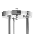 Люстра "Нора" 3х60Вт Е27 Хром 52х52х26см - фото 24632331