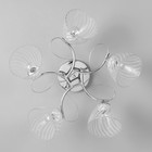 Люстра "Нора" 5х60Вт Е27 Хром 56х56х26см - фото 24613000