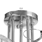 Люстра "Нора" 5х60Вт Е27 Хром 56х56х26см - фото 24613001