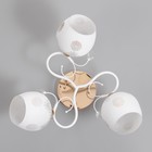 Люстра "Оливия" 3х60Вт Е27 Золото, белый 48х48х28см - фото 24613008