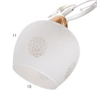 Люстра "Оливия" 3х60Вт Е27 Золото, белый 48х48х28см - фото 24613010