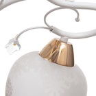 Люстра "Оливия" 3х60Вт Е27 Золото, белый 48х48х28см - фото 24613011