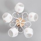 Люстра "Оливия" 5х60Вт Е27 Золото, белый 52х52х28см - фото 24632337