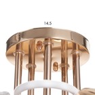 Люстра "Оливия" 5х60Вт Е27 Золото, белый 52х52х28см - фото 24632338