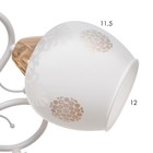 Люстра "Оливия" 5х60Вт Е27 Золото, белый 52х52х28см - фото 24632339