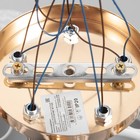 Люстра "Оливия" 5х60Вт Е27 Золото, белый 52х52х28см - фото 24632341