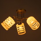 Люстра "Миа" 3х60Вт Е27 Золото, хром 46х46х28см - фото 24654435