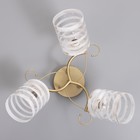 Люстра "Миа" 3х60Вт Е27 Золото, хром 46х46х28см - фото 24654436