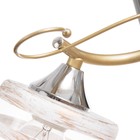 Люстра "Миа" 3х60Вт Е27 Золото, хром 46х46х28см - фото 24654439