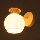 Бра "Паула" 1х40Вт Е27 Белый, дерево 20х13х16см - фото 24654450