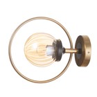 Бра "Салли" 1х60Вт Е27 Медный, чёрный 26х13х33см - фото 24666109