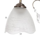 Бра "Роуз" 1х40Вт Е27 Античная бронза 25х13х23см - фото 24666125