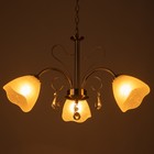 Люстра "Роуз" 3х40Вт Е27 Античная бронза 61х61х101(61)см - фото 24654477