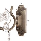 Бра "Элли" 1х40Вт Е14 Античная бронза 23х13х23см - фото 24666156