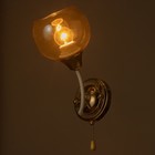 Бра "Барбара" 1х60Вт Е27 Белый, золото 20х12х28см - фото 24666163