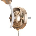 Бра "Барбара" 1х60Вт Е27 Белый, золото 20х12х28см - фото 24666164