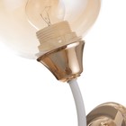 Бра "Барбара" 1х60Вт Е27 Белый, золото 20х12х28см - фото 24666166