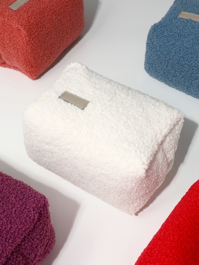 Косметичка дорожная на молнии TEXTURA, цвет белый