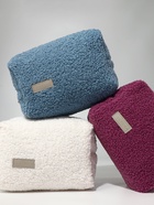 Косметичка дорожная на молнии TEXTURA, цвет синий - Фото 2