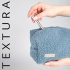 Косметичка дорожная на молнии TEXTURA, цвет синий - Фото 6