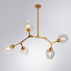 Люстра на штанге Arte Lamp Yuka A4103SP-5GO, E27, 5х60 Вт, 70х90х35 см, золотистый - Фото 3