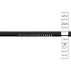 Магнитный трековый светильник Arte Lamp Linea A4635PL-1BK, LED, 20 Вт, 2.2х33.1х4.4 см, 1700 Лм, чёрный 10632605 - фото 313145548