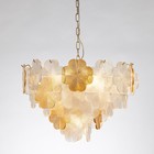 Люстра подвесная Arte Lamp Mallika A4077LM-10GO, E14, 10х40 Вт, 60х60х45 см, золотистый - Фото 5