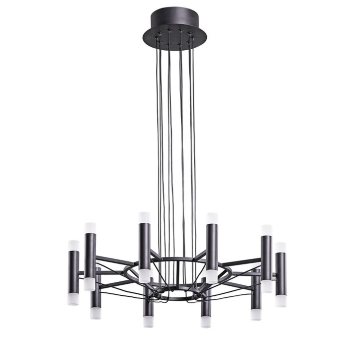 Люстра подвесная Arte Lamp Empire A2482SP-20BK, LED, 60 Вт, 50х50х15 см, 3000 Лм, чёрный - Фото 1