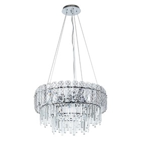 Люстра подвесная Arte Lamp Nicoletta A1051SP-10CC, E14, 10х40 Вт, 62х62х33 см, хром