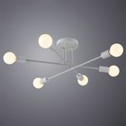 Люстра потолочная Arte Lamp Alastor A5435PL-6WH, E27, 6х40 Вт, 65х65х22 см, белый - Фото 2