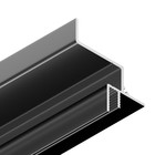 Теневой профиль для потолков из гипсокартона Arte Lamp Gap A610206, 4.5х200х4.2 см, чёрный - Фото 2