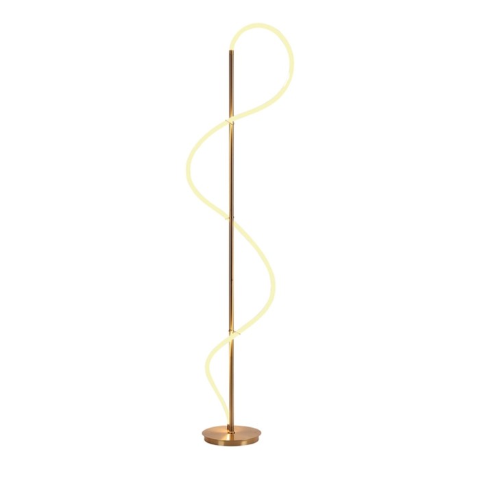 Торшер Arte Lamp Klimt A2850PN-35PB, LED, 30 Вт, 40х40х170 см, 4200 Лм, медный, белый - Фото 1