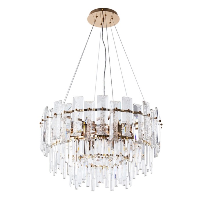 Люстра подвесная Arte Lamp Nicoletta A1052SP-10GO, E14, 10х40 Вт, 61х61х35 см, золотистый - Фото 1