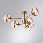 Люстра на штанге Arte Lamp Delacrua A7770PL-6PB, E14, 6х40 Вт, 85х85х35 см, медный - Фото 4