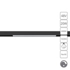 Магнитный трековый светильник Arte Lamp Linea 0.1-10V A4683PL-1BK, LED, 20 Вт, 2.2х60.5х4.3 см, 1020 Лм, чёрный 10632729 - фото 306213801