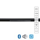 Магнитный трековый светильник Arte Lamp Linea Smart A4695PL-1BK, LED, 18 Вт, 2.2х33.1х4.3 см, чёрный 10632737 - фото 306213814