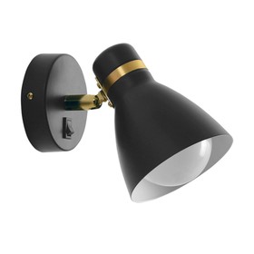 Спот Arte Lamp Fafnir A5047AP-1BK, E27, 40 Вт, 11х16х15 см, чёрный