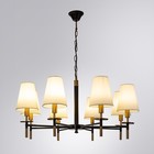 Люстра подвесная Arte Lamp Riccardo A4075LM-8BK, E14, 8х40 Вт, 86х86х47 см, чёрный - Фото 6