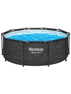 Бассейн каркасный Steel Pro, 305×100 см, круглый, цвет графит, 561MQ Bestway - Фото 6