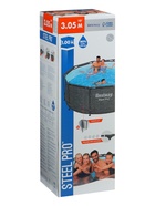 Бассейн каркасный Steel Pro, 305×100 см, круглый, цвет графит, 561MQ Bestway - Фото 13